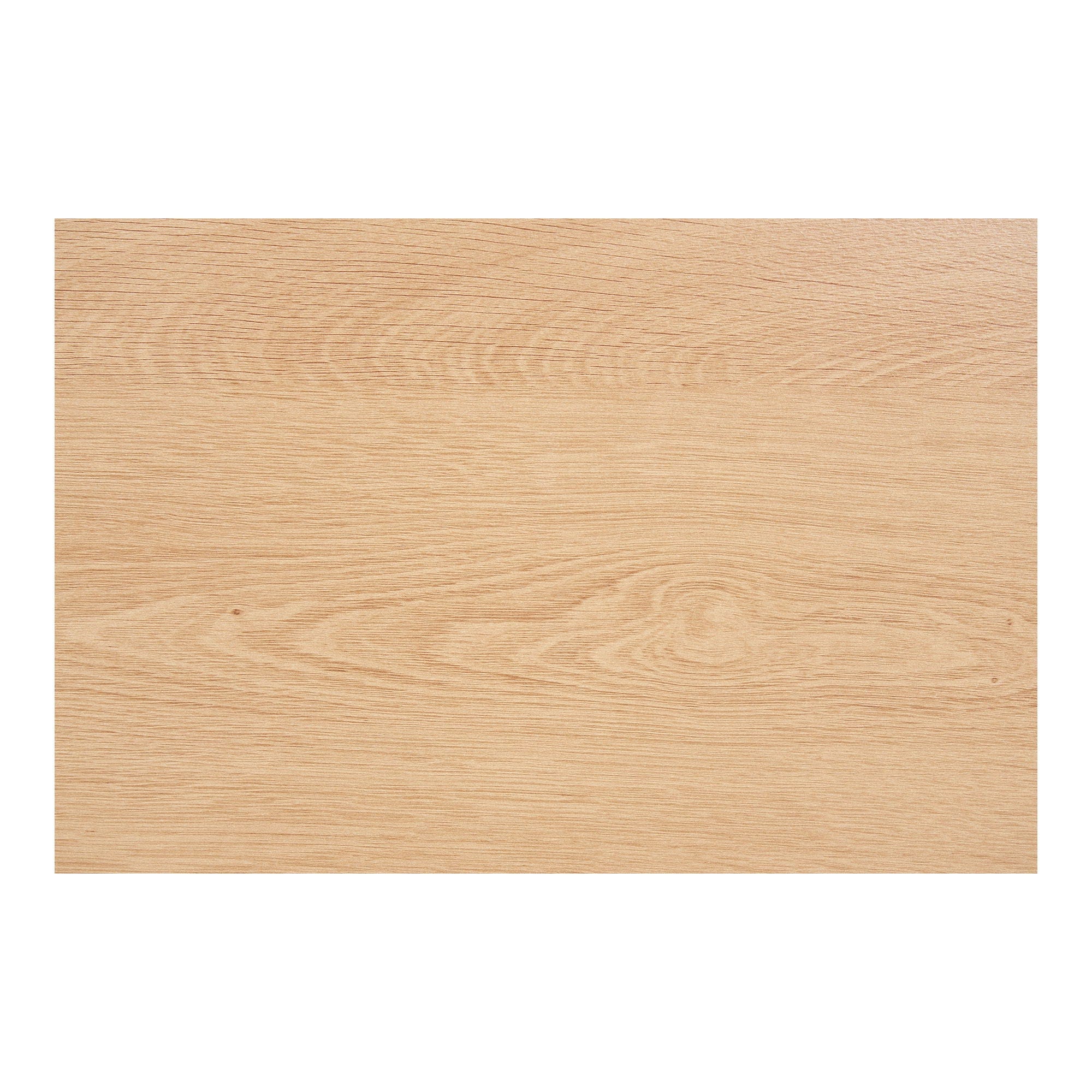 Wooden panel with a natural finish on a white background