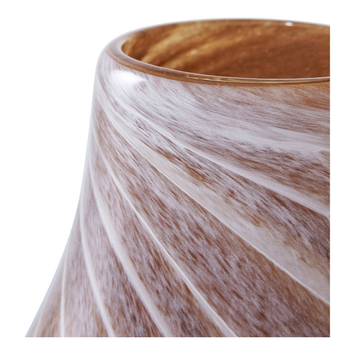 Marble-patterned vase on a white background