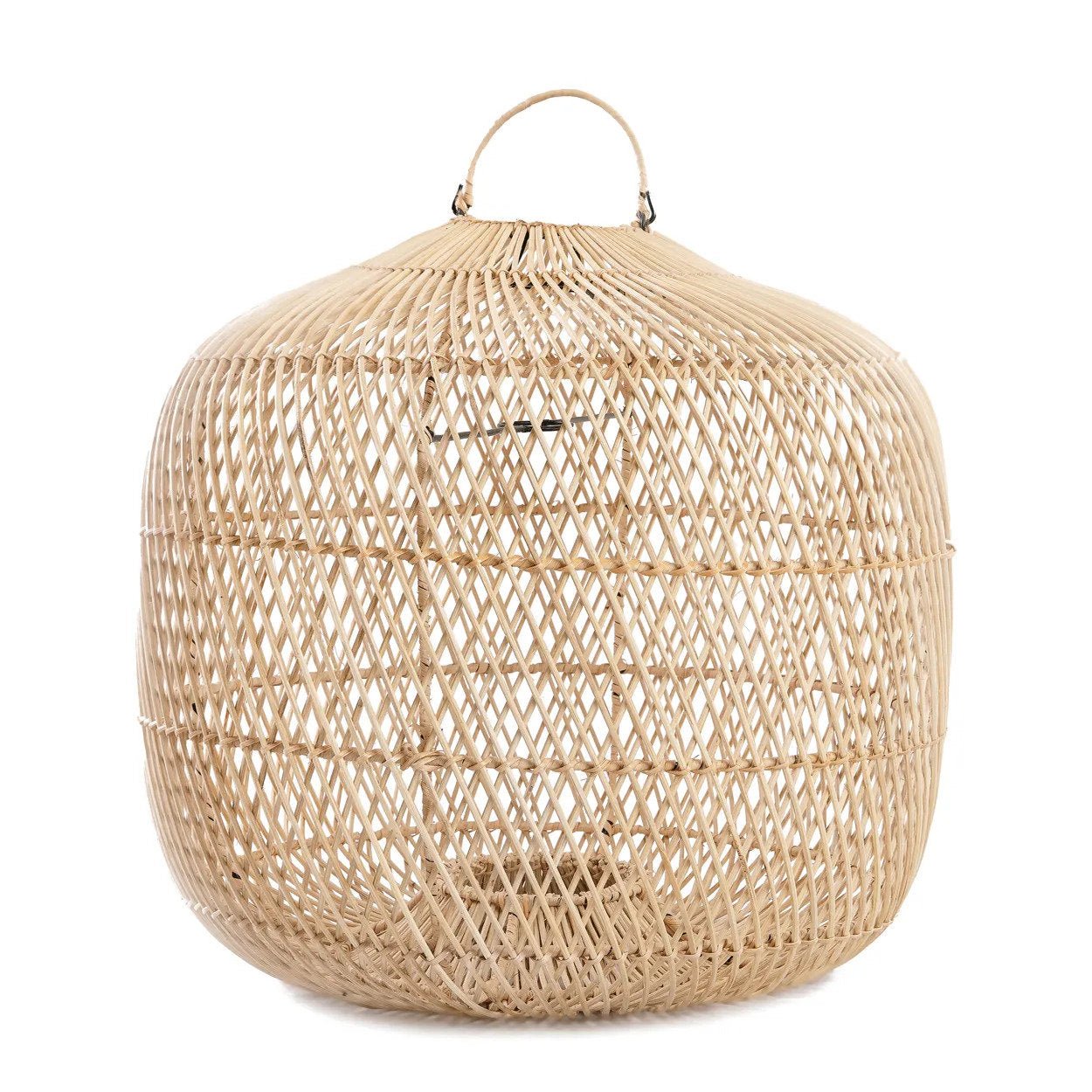 Batu Bolong Pendant Lamp I Natural Rattan Lightshade