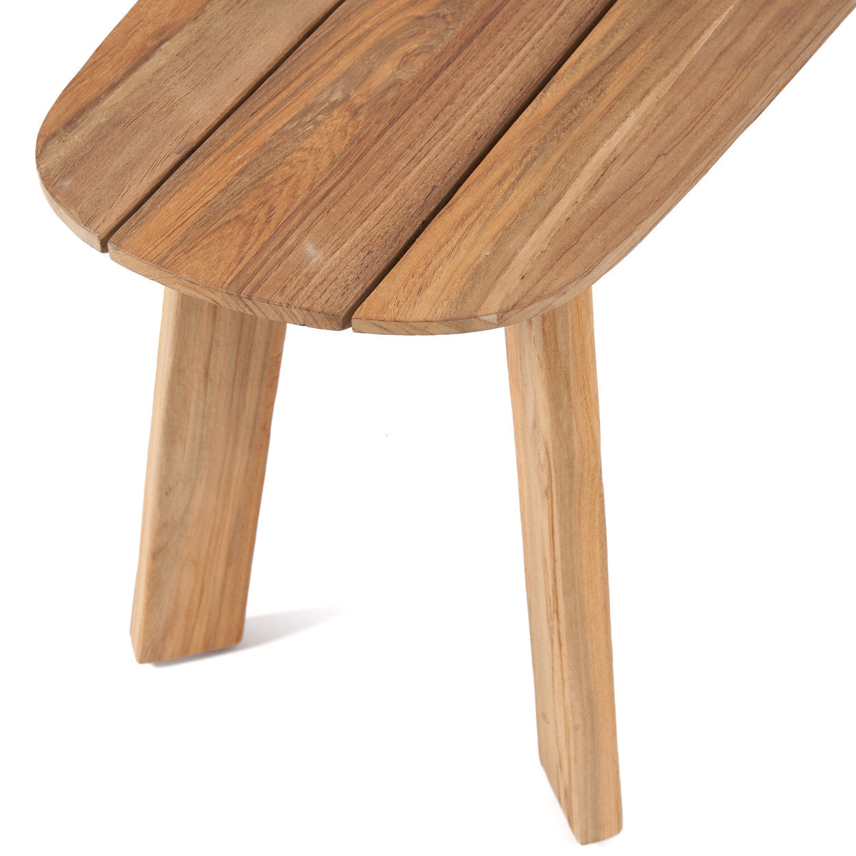 Wooden bench with a white background