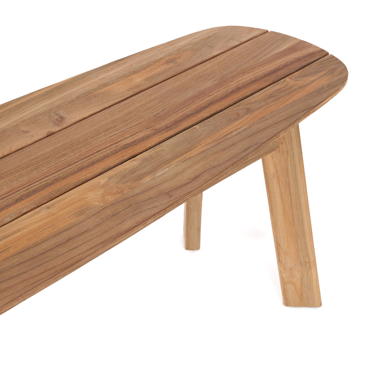 Wooden bench with a white background