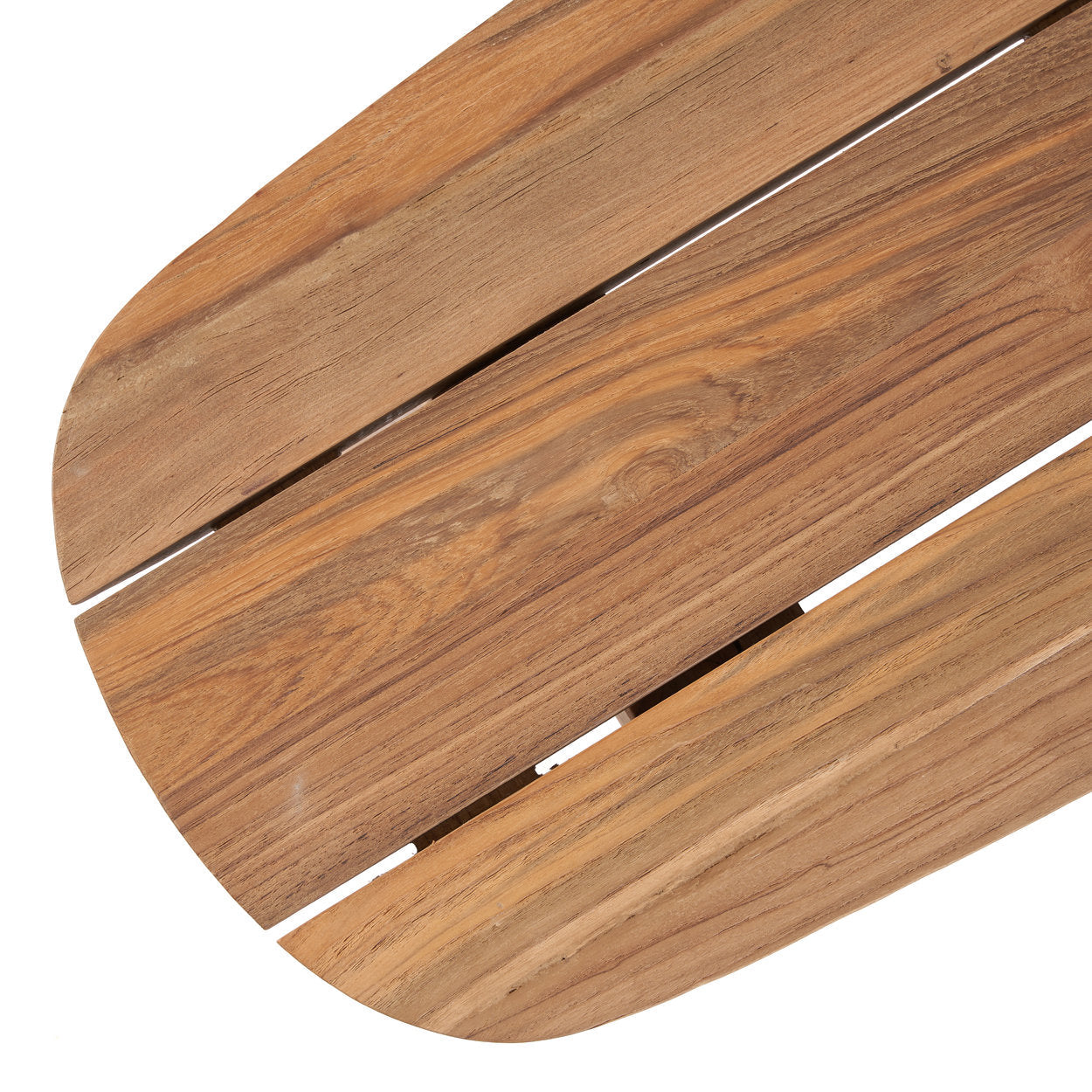 Wooden deck board with a white background