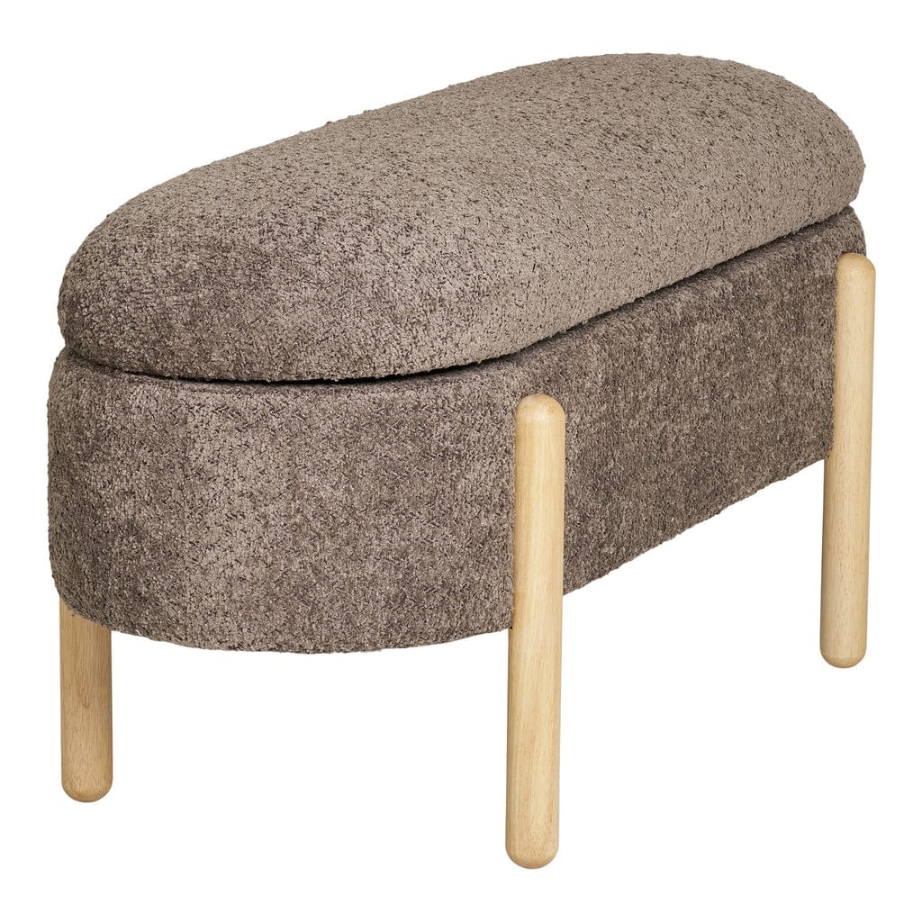 Side view of the Branca bench with rounded edges