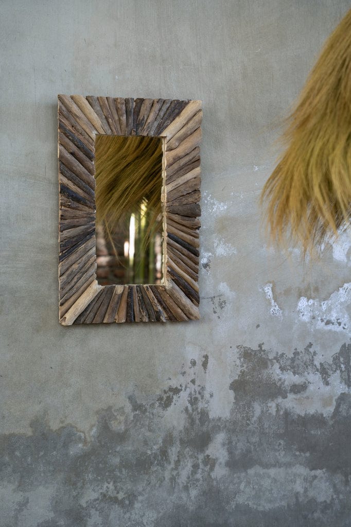 The Driftwood Framed Mirror