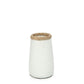 "Sneaky Vases in Natural White: Terracotta and Raffia Detail, Available in Three Sizes, Ideal for Dried Floral Arrangements in Compact Spaces."