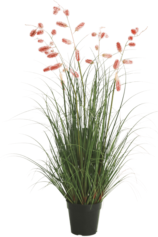 "Image: 100cm Artificial Centipede Grass Plant - Effortlessly elegant faux plant, no maintenance required. Stands tall, adds striking touch to any space. Safe for all environments."