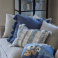 The Feminia cushion 60x60 cm blue