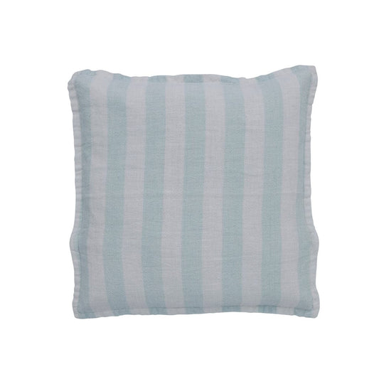 "Plush, handcrafted Fiona cushion in gentle hues, perfect for enhancing home comfort and decor, OEKO-TEX® certified for safety and sustainability."