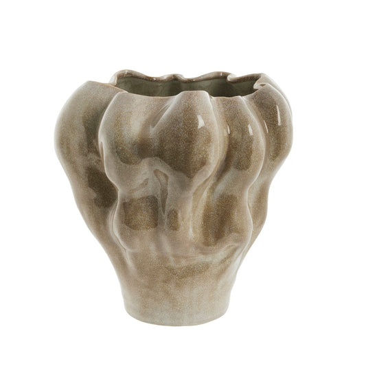 "Elegant Viola Ceramic Vase in Neutral Colors for Modern Home Decor"