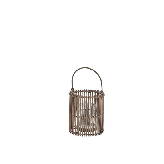  Harper Lantern - Handcrafted rattan lantern emitting warm glow perfect for indoor or outdoor use adds sophistication to any decor.
