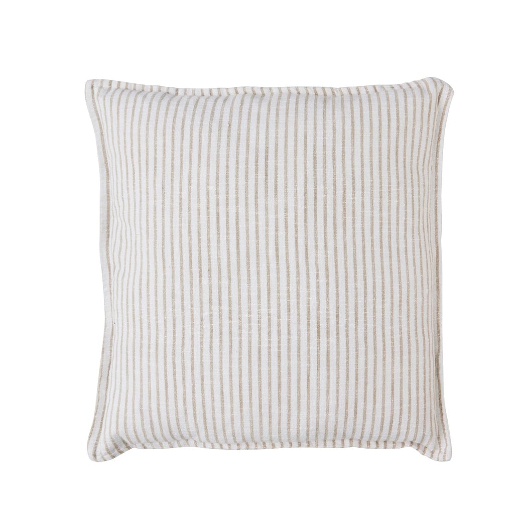 "Olivia striped cushion in high-quality cotton, versatile for any decor, OEKO-TEX® certified comfort."