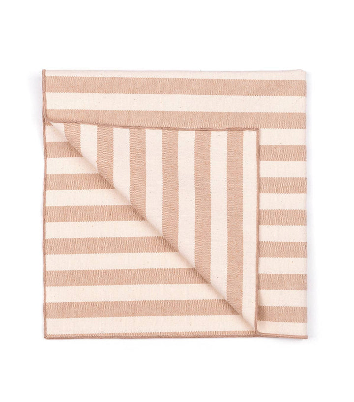 Barra Tablecloth 170x320 cm – Terra Stripe | Pure Cotton - 