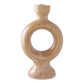 Brown Ceramic Candle Holder – Natural Warmth for Your Home