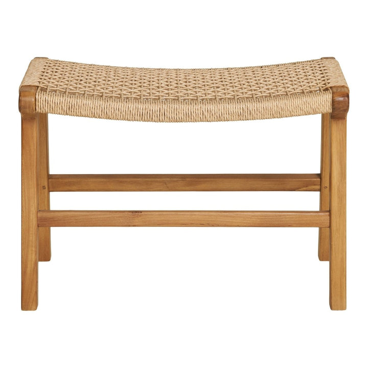 The Derby Footrest – Teak and Polyrattan Natural Finish - 