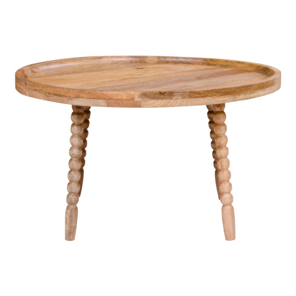 Natural Mango Wood Coffee Table - Round Ø60x35 cm - 