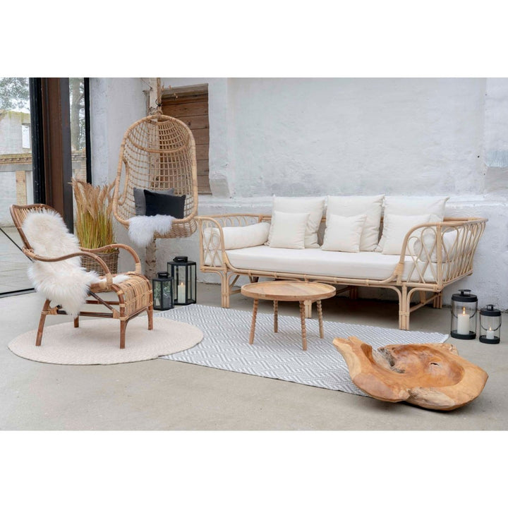 Natural Mango Wood Coffee Table - Round Ø60x35 cm - 