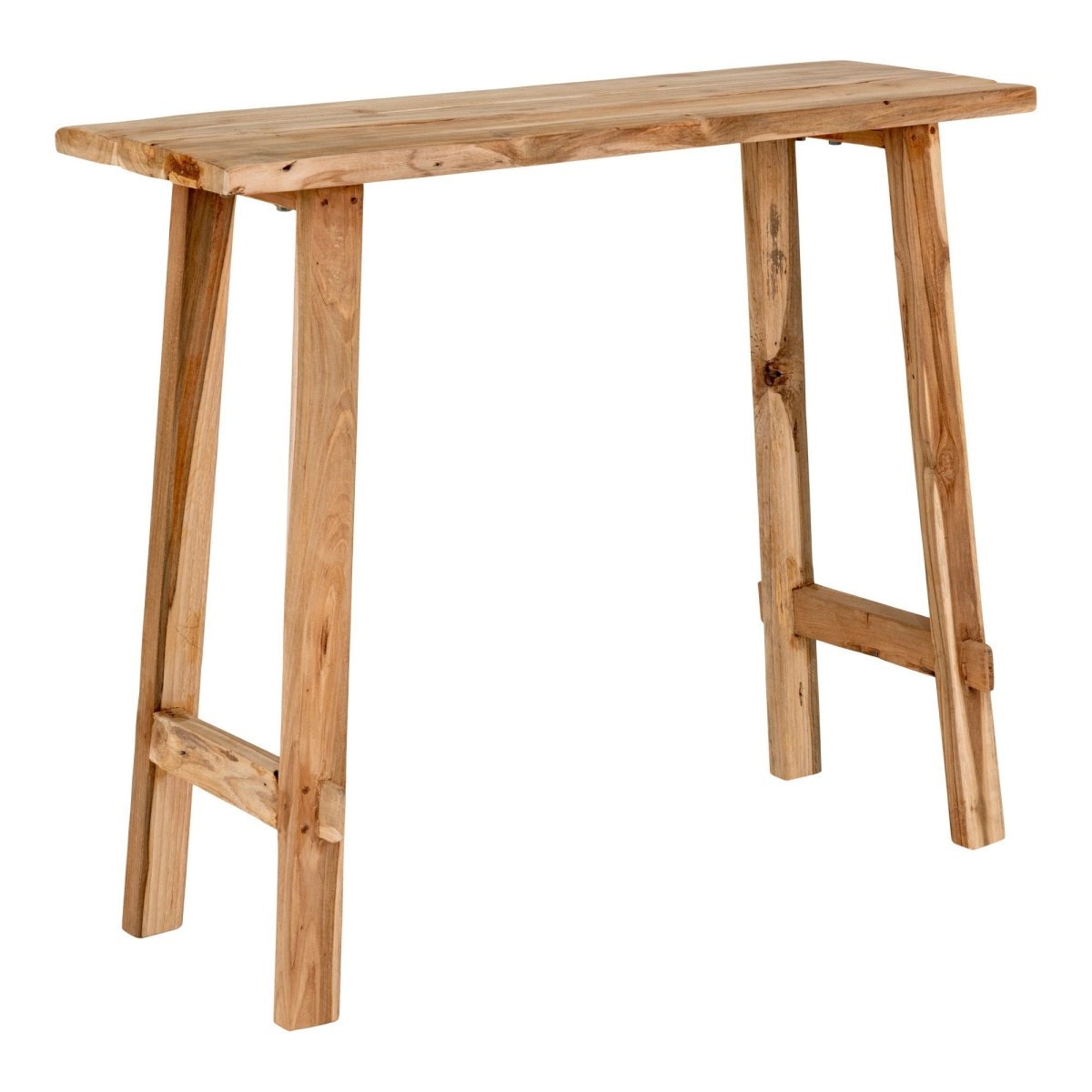 Teak Console Table – Natural Finish 90x40x80 cm - 