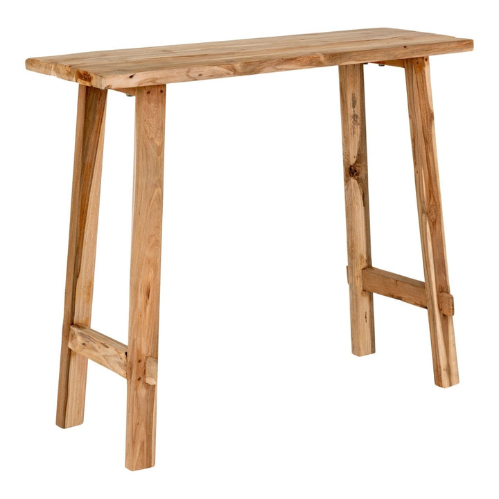 Teak Console Table – Natural Finish 90x40x80 cm - 