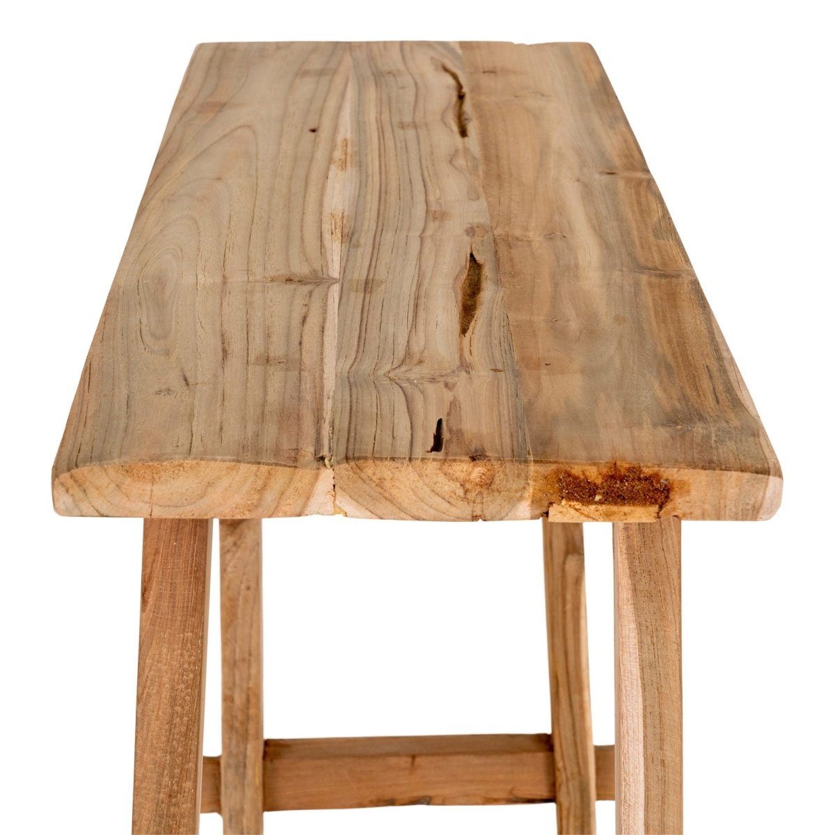 Teak Console Table – Natural Finish 90x40x80 cm - 