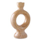 Brown Ceramic Candle Holder – Natural Warmth for Your Home