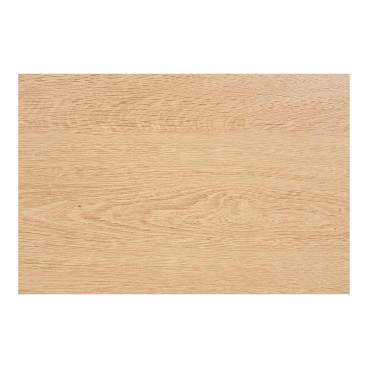 Wooden panel with a natural finish on a white background