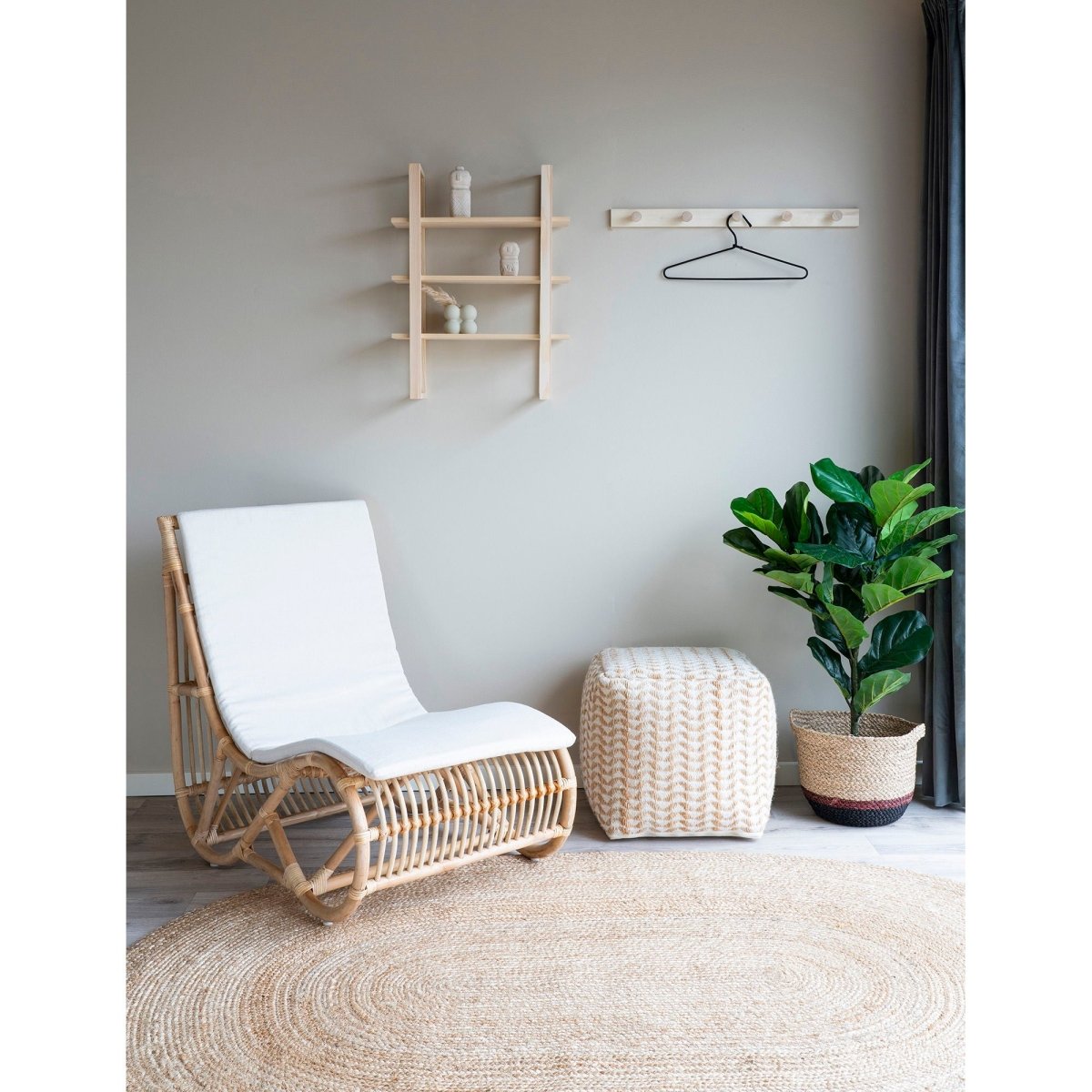 Bombay Jute Rug - Natural Braided Oval Rug 140x200 cm for Eco - Friendly Home Decor - 