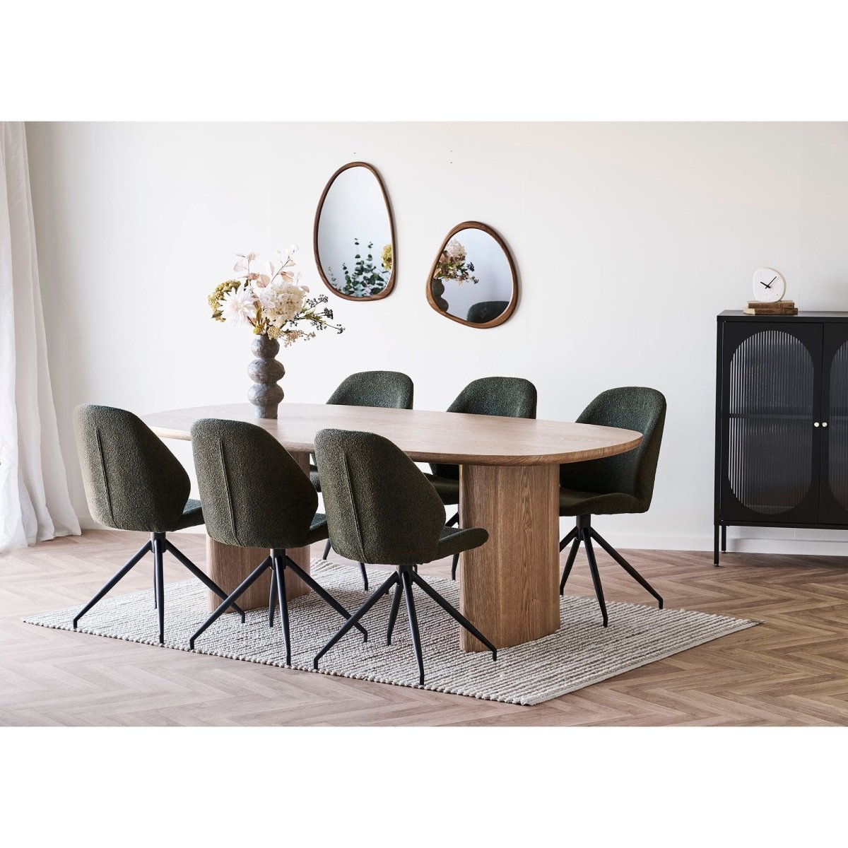 Luxon Mirror – Organic Wood Finish 44x48 cm - 