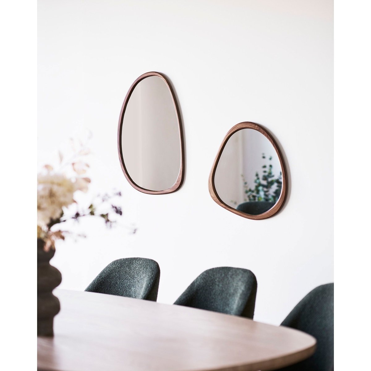 Luxon Mirror – Organic Wood Finish 44x48 cm - 