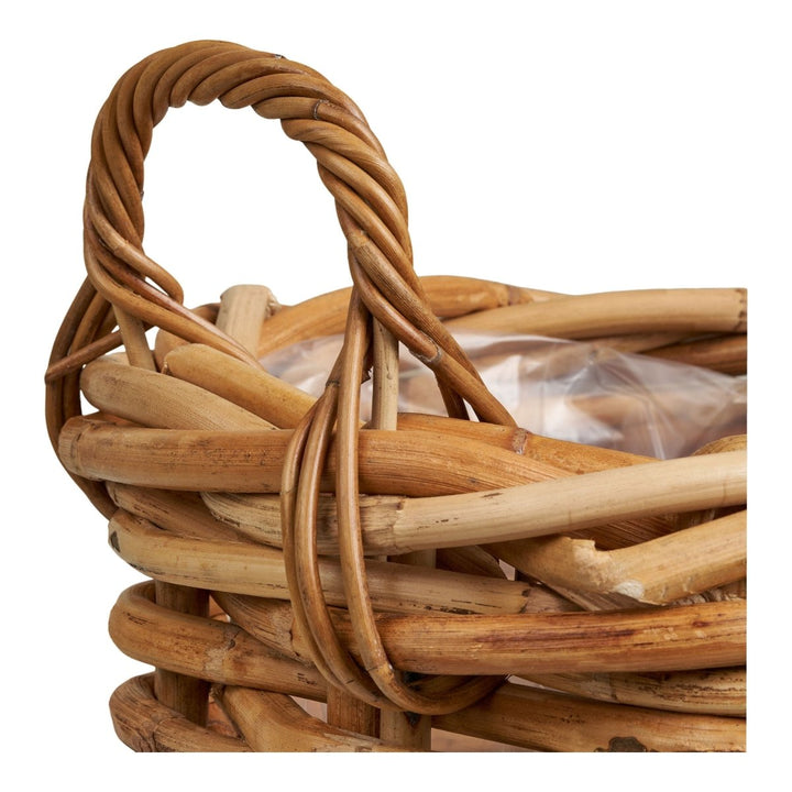 The Burton Natural Kubu Rattan Baskets - Set of 3 - 