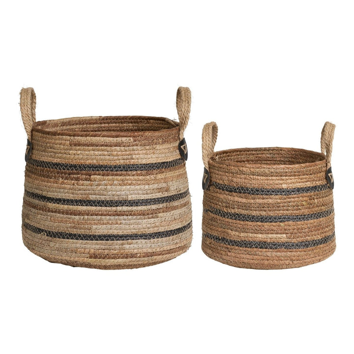 Erba Banana Leaf Baskets – Natural, Set of 2 - 