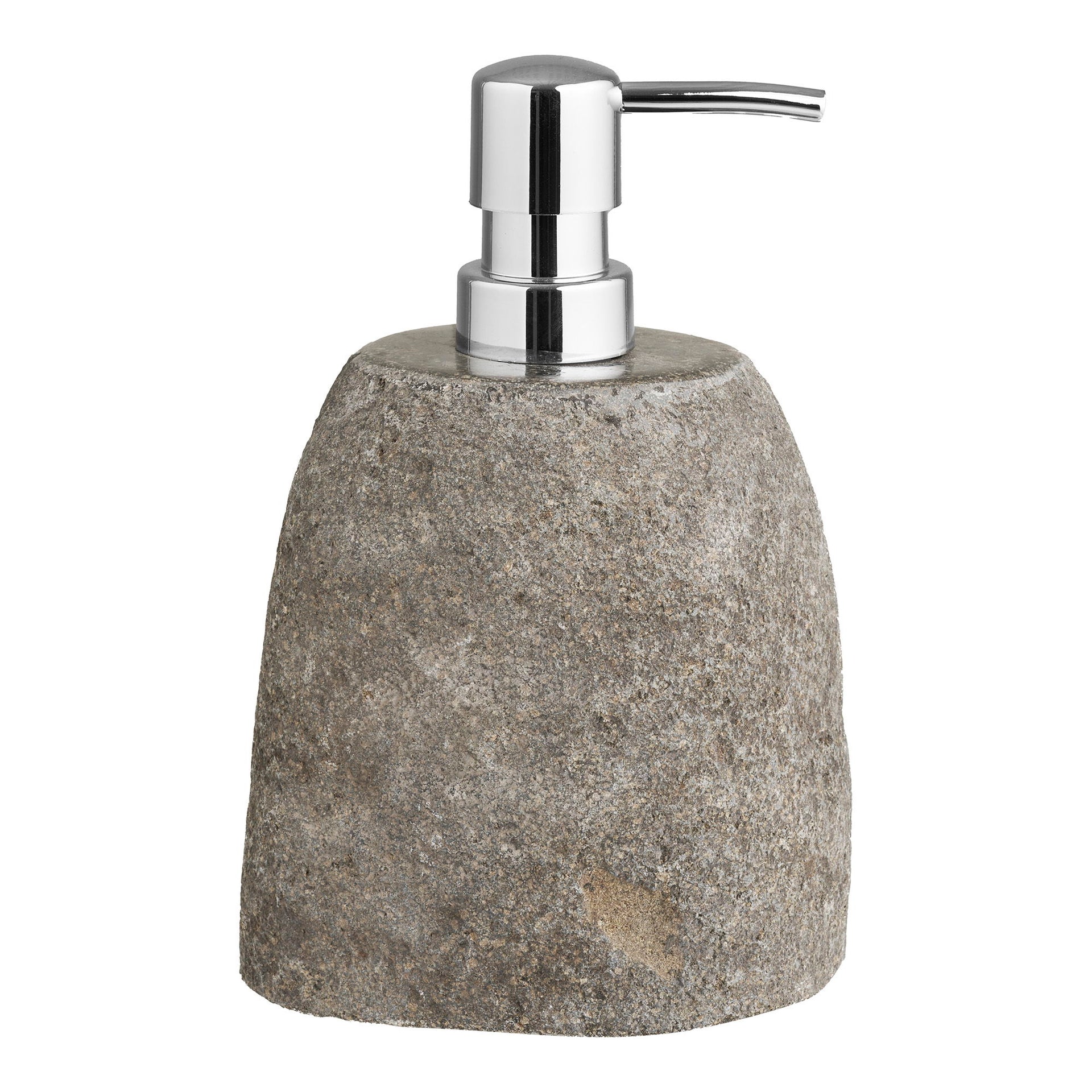 Riverstone Soap Dispenser – Natural Stone | 11x8x18 cm