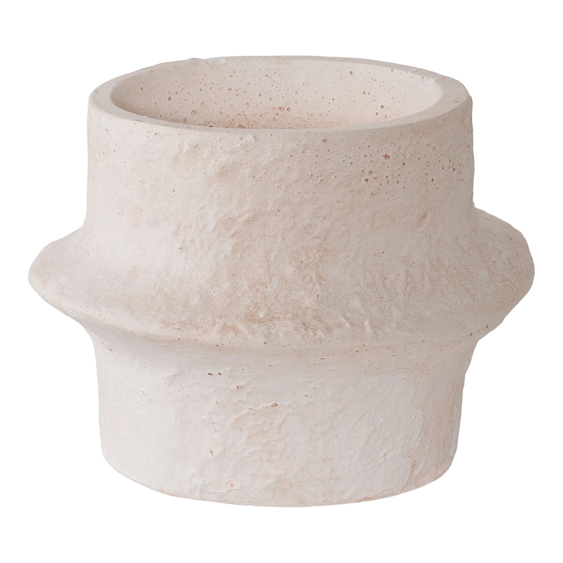 Cement Candle Holder Set – White | Modern Minimalist Pair