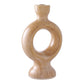 Brown Ceramic Candle Holder – Natural Warmth for Your Home