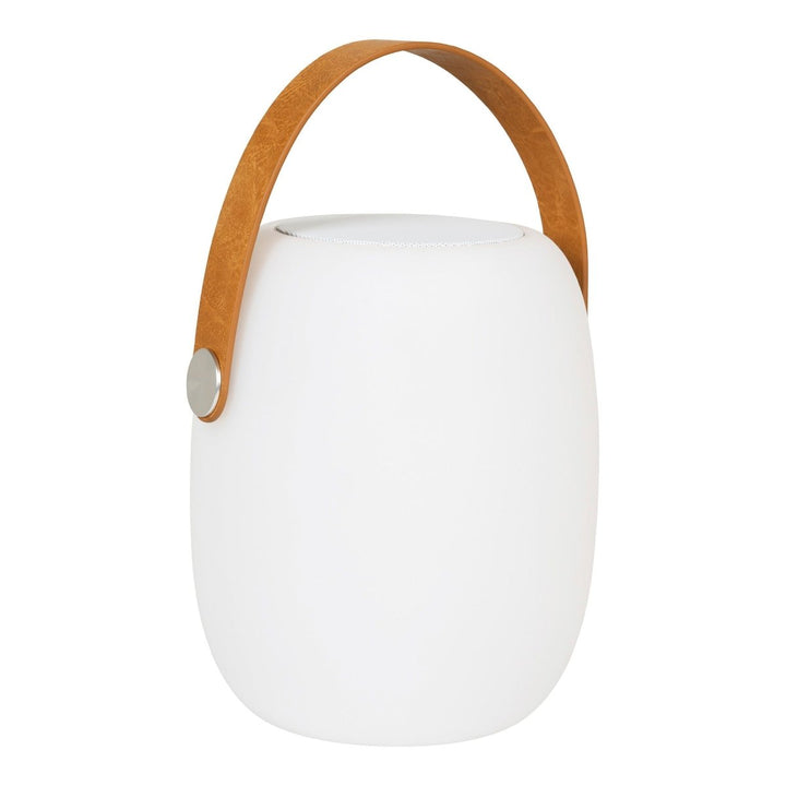 Cardiff LED Lamp – White | Rechargeable with Bluetooth Speaker | 18 cm - 