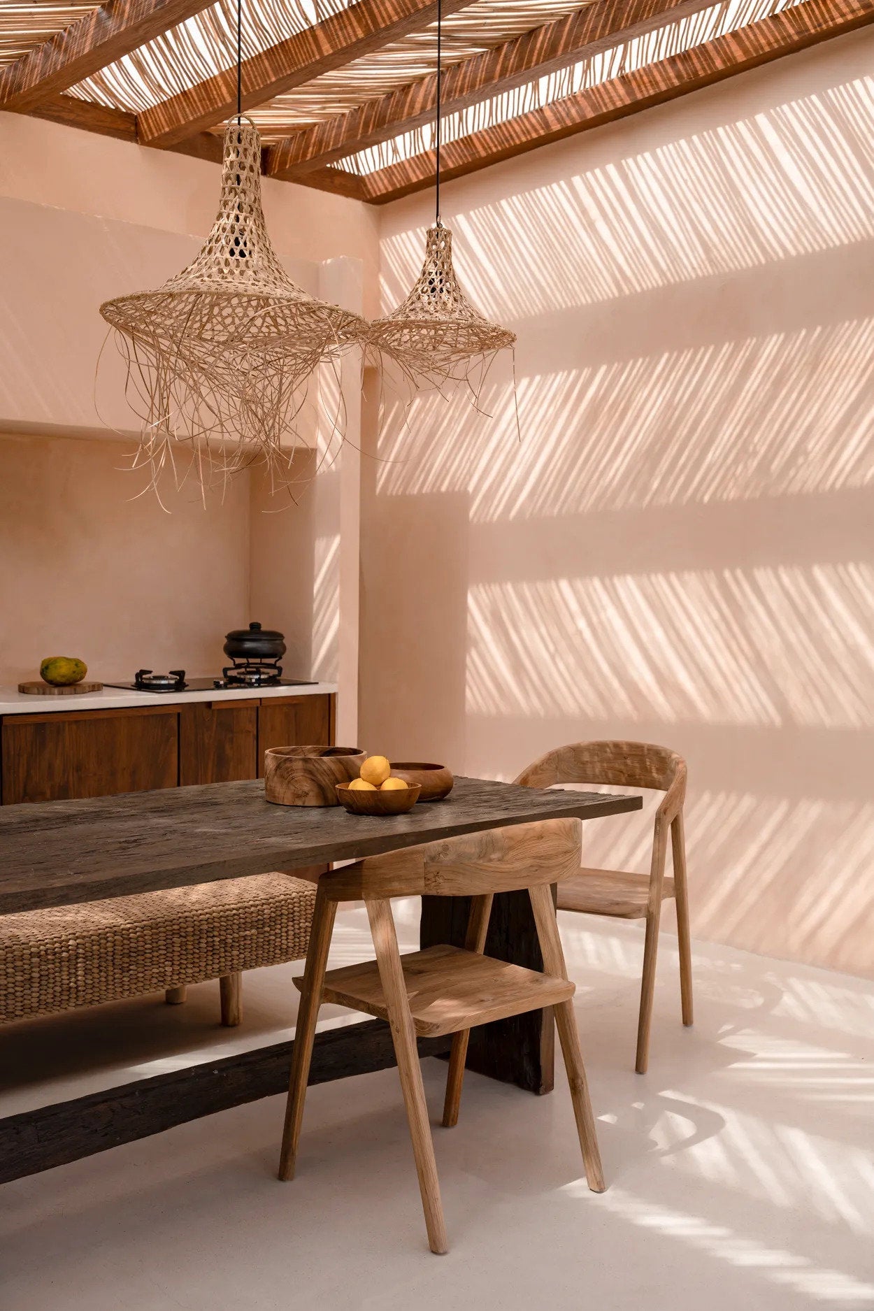 La lampada a sospensione Mykonos - Naturale - M