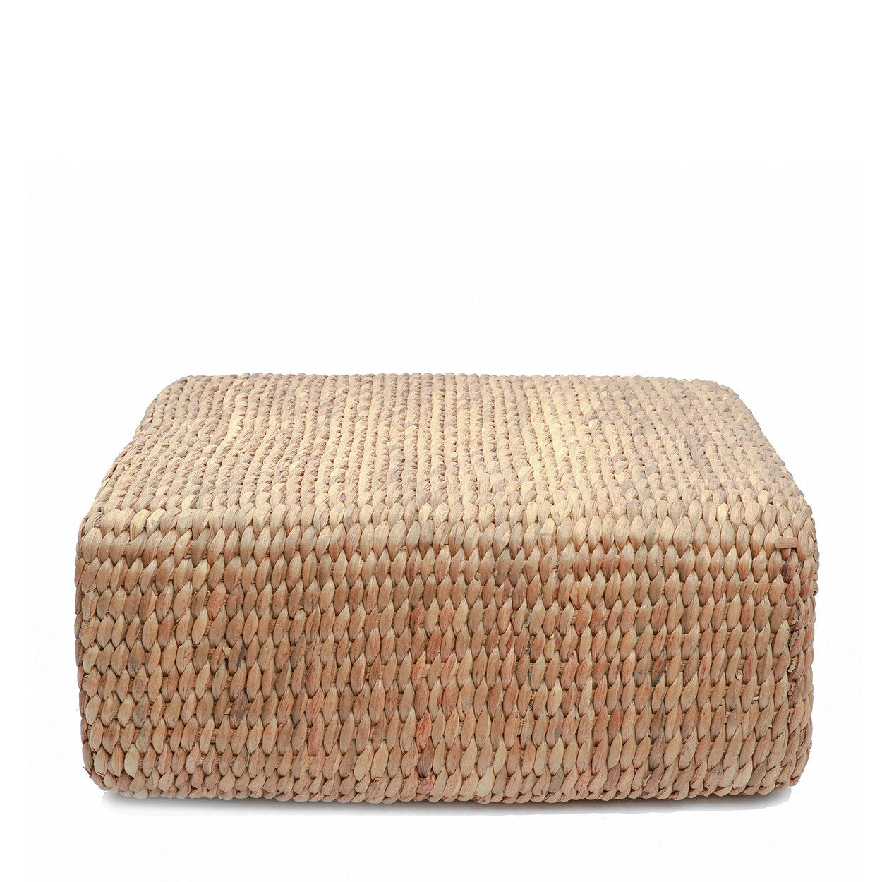Hyacinth Pouf Square – Natural | Indoor & Covered Outdoor Seating