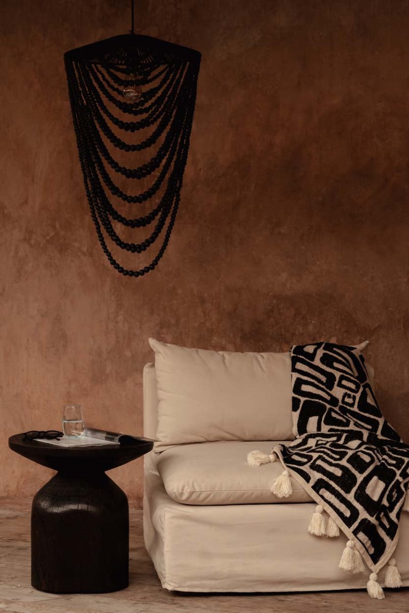 The Aztec Bed Throw - Natural Black - 