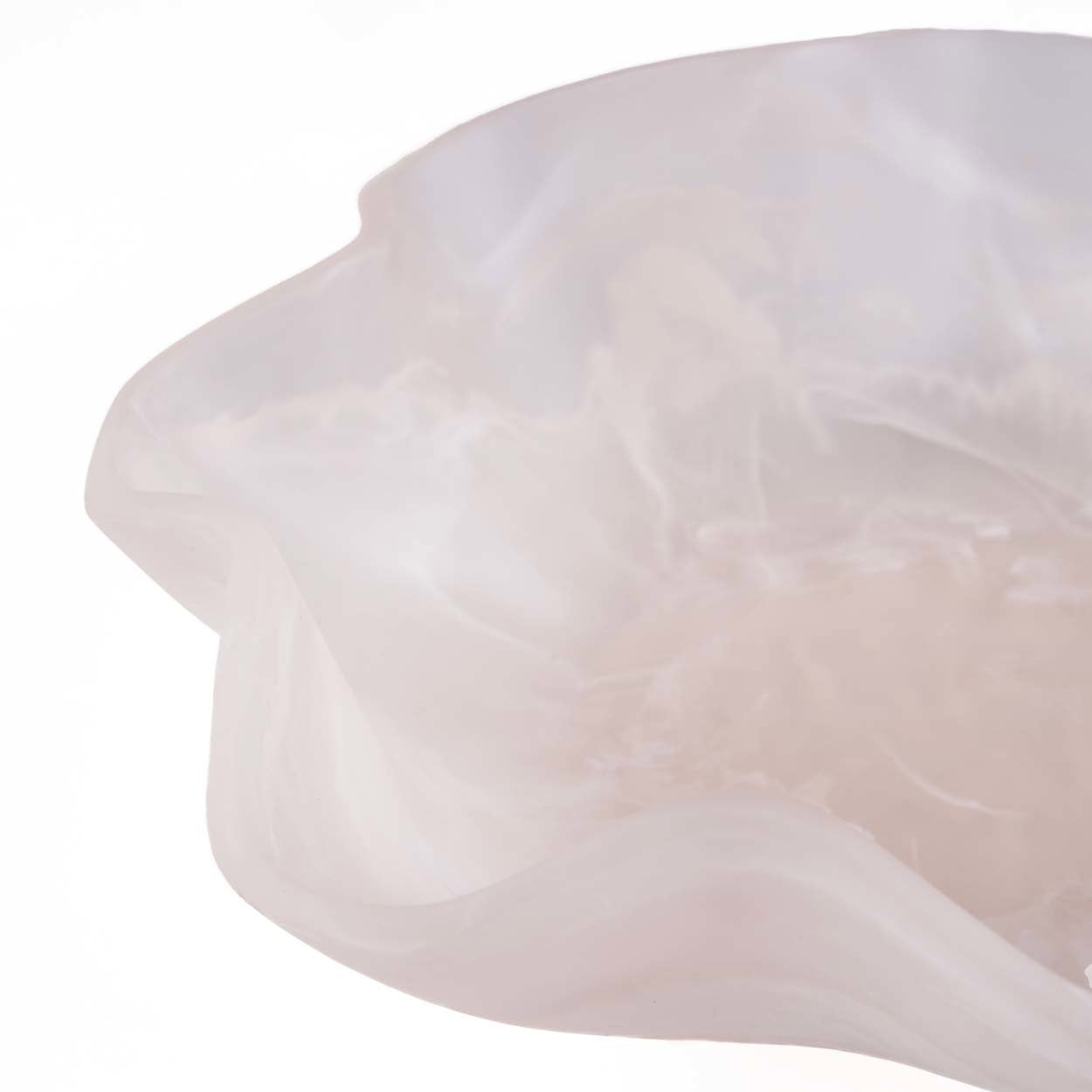 The Resin Organic Fruit Bowl - Pink White - 