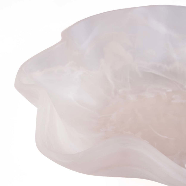 The Resin Organic Fruit Bowl - Pink White - 