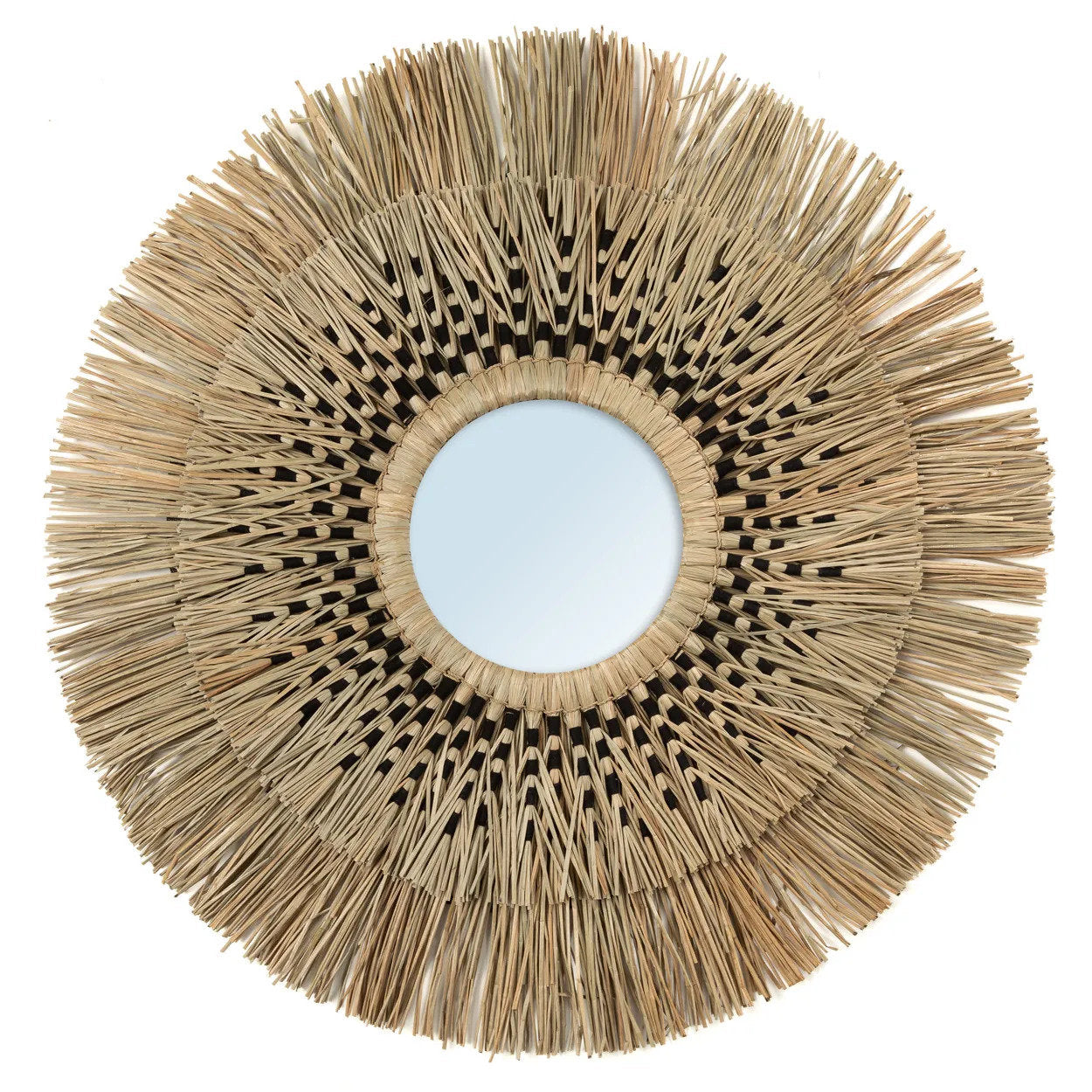 The Havana Mirror - Natural Black - 70cm