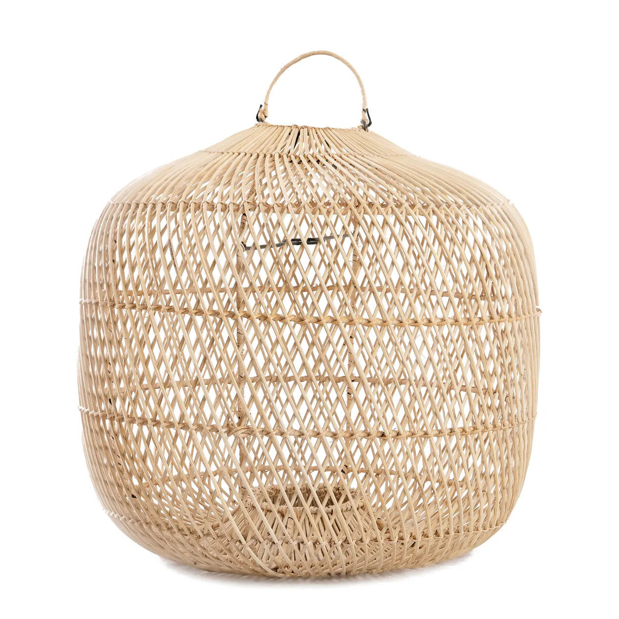 Batu Bolong Pendant Lamp I Natural Rattan Lightshade