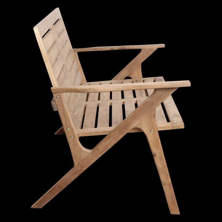 Wooden chair on a white background