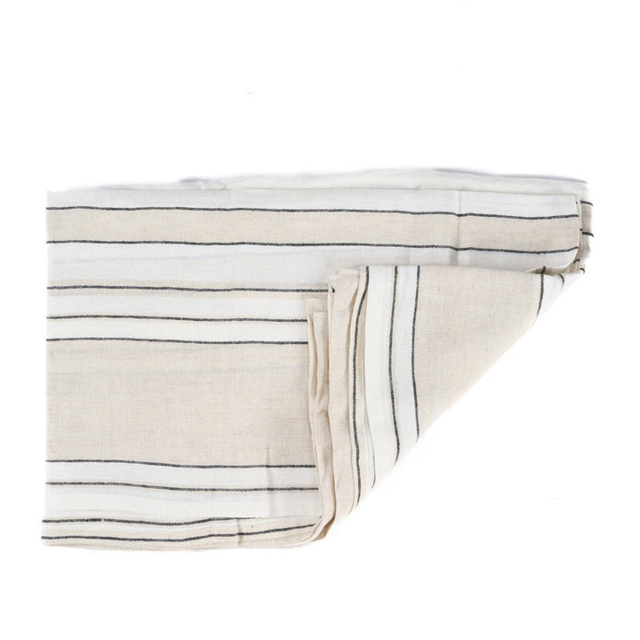 The Provence Tablecloth - Natural Black/White - 150 x 300 cm - 