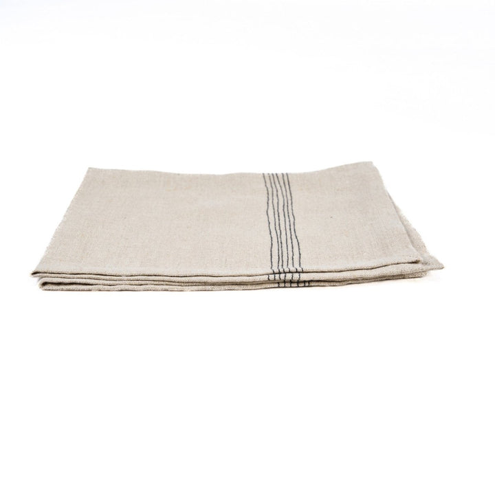 The Lint Biscuit Napkin - Natural Black - 45 x 45 cm - 