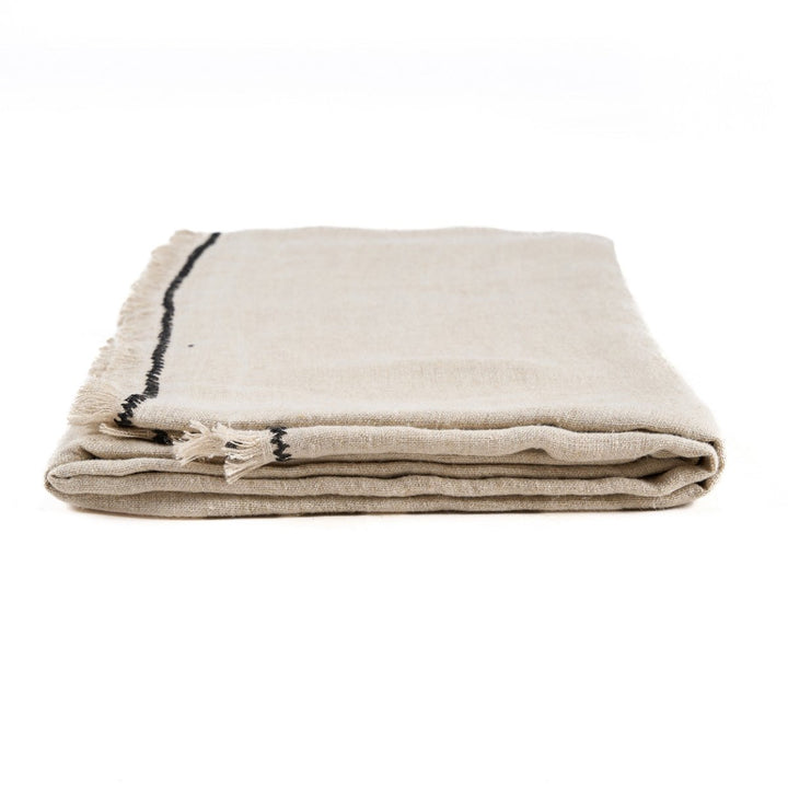 Tuscan Tablecloth - Natural Black - 150 x 300 cm - 