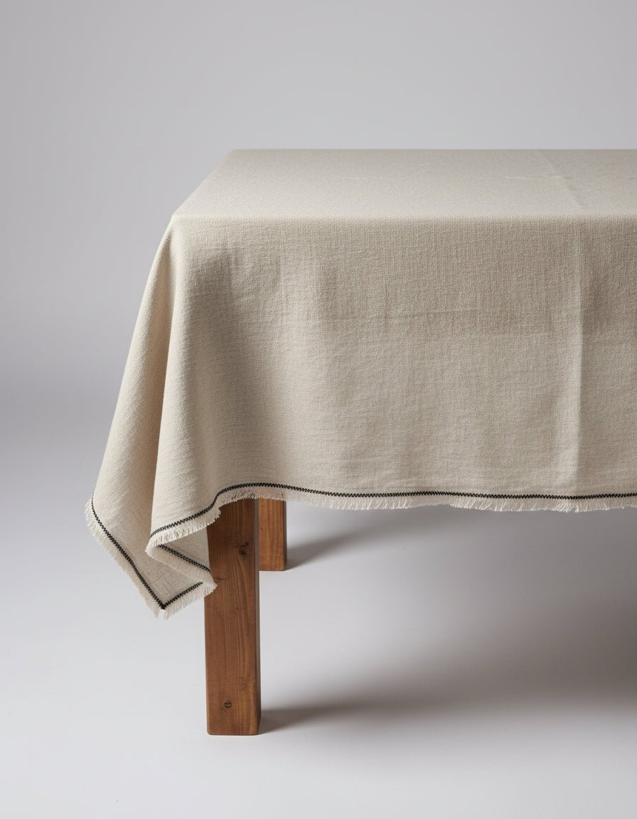 Tuscan Tablecloth - Natural Black - 150 x 300 cm - 