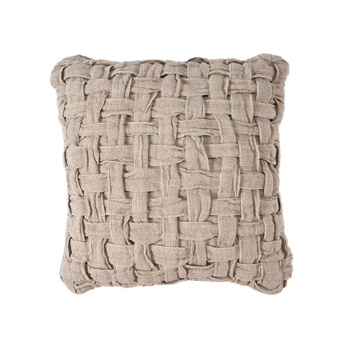 The Linen Crosier Cushion Cover - Natural - 