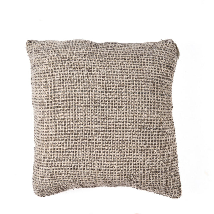 Textured square pillow on a white background