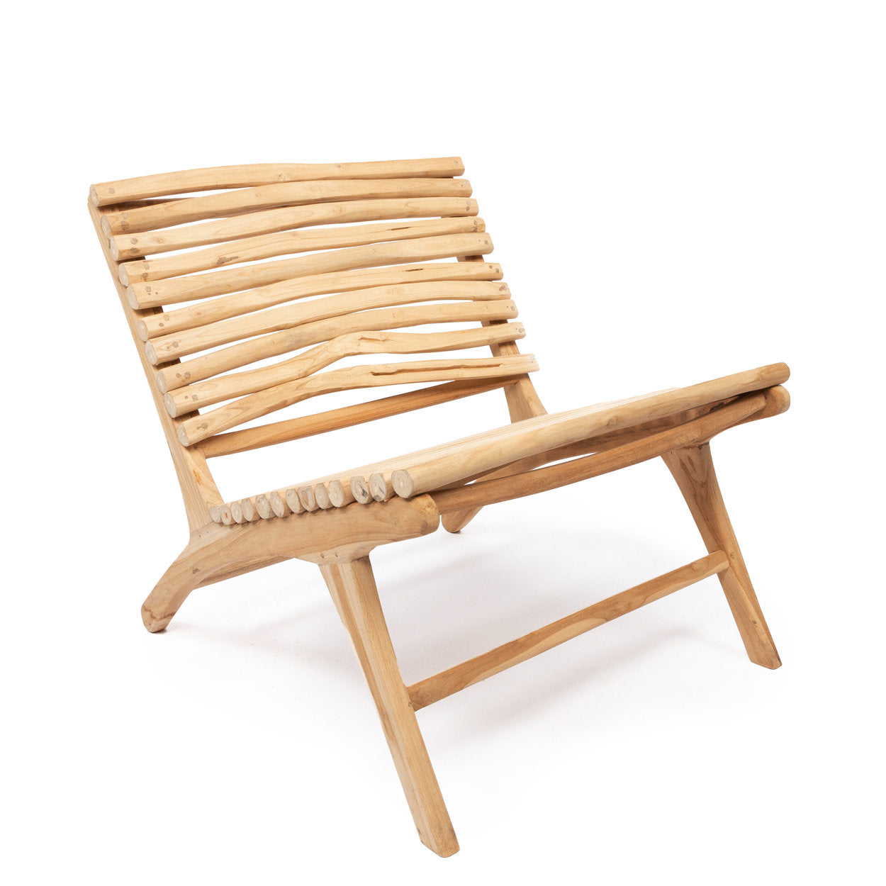 Islander Eenzit – Natural | Handcrafted Outdoor Teak Lounge Chair