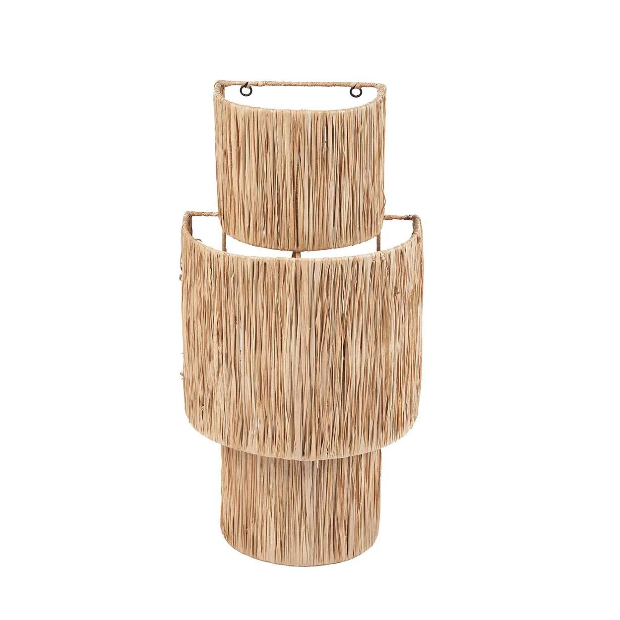 Ohana Wall Applique – Natural Sisal | Handwoven Boho Wall Light